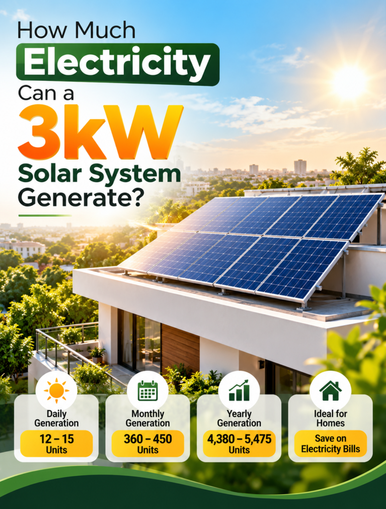 How Much Can a 3kW Solar System Generate