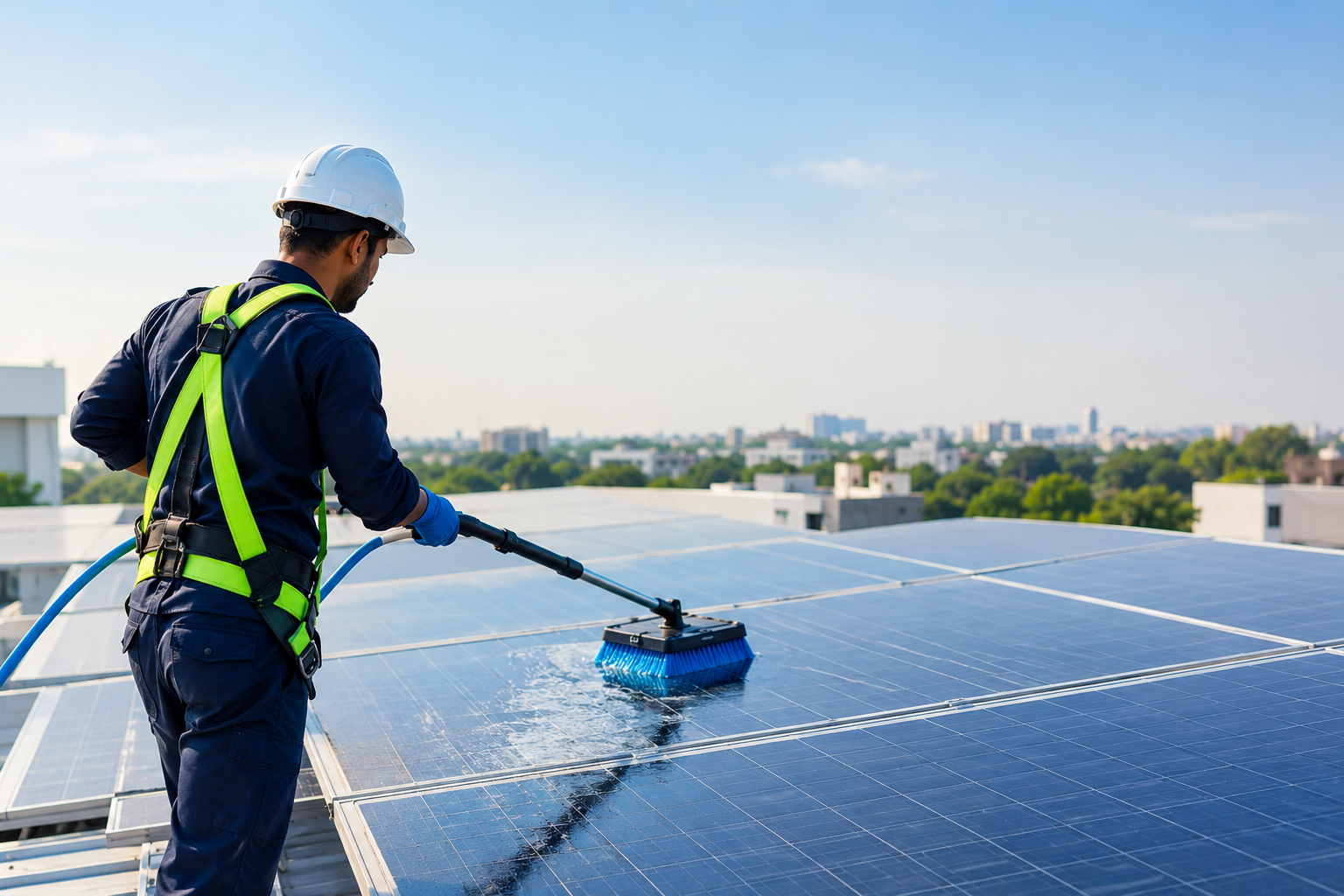 solar panel cleaning charges